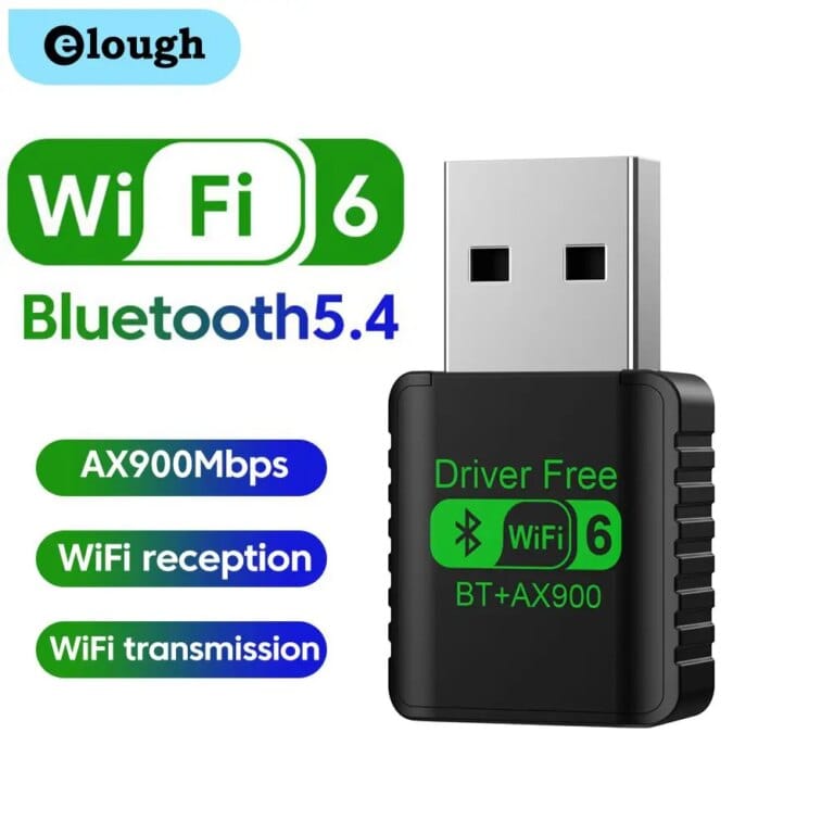 AX900 USB WiFi 6 Bluetooth 5,4 Adapter Drive free Wireless Network USB Receiver 2.4G&5GHz Dual Band USB Network Receptor For PC